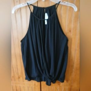 THE IMPECCABLE PIG BLACK HALTER TOP Size M Worn Once
